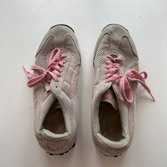 Y2K coquette Pink and grey Puma trainers/sneakers They are early 2000’s  Conditi - Picture 4 of 7